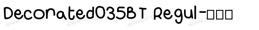 Decorated035BT Regul字体转换